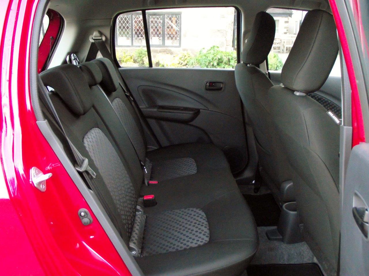 Suzuki Celerio 1.0 rear seats