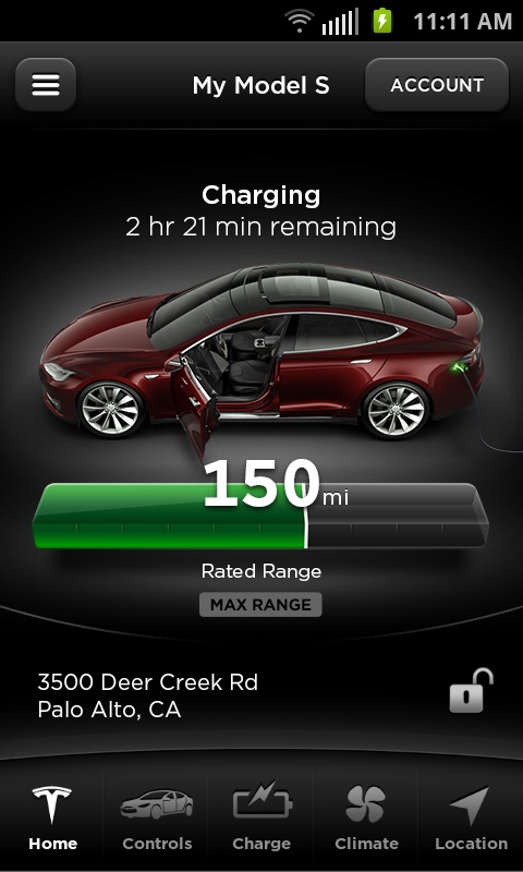 Tesla Model S App